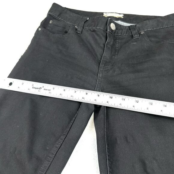 Free People Jet Black Distressed Denim Jeans Women’s 29 Read - Picture 8 of 12